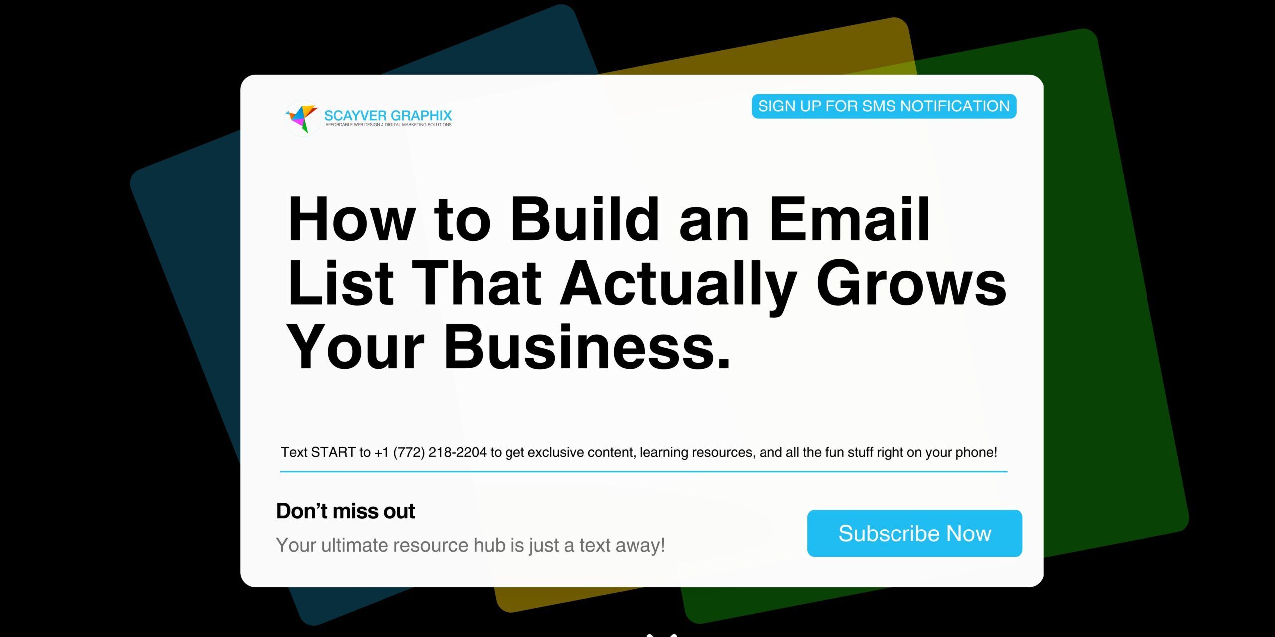 How to Build an Email List That Actually Grows Your Business.